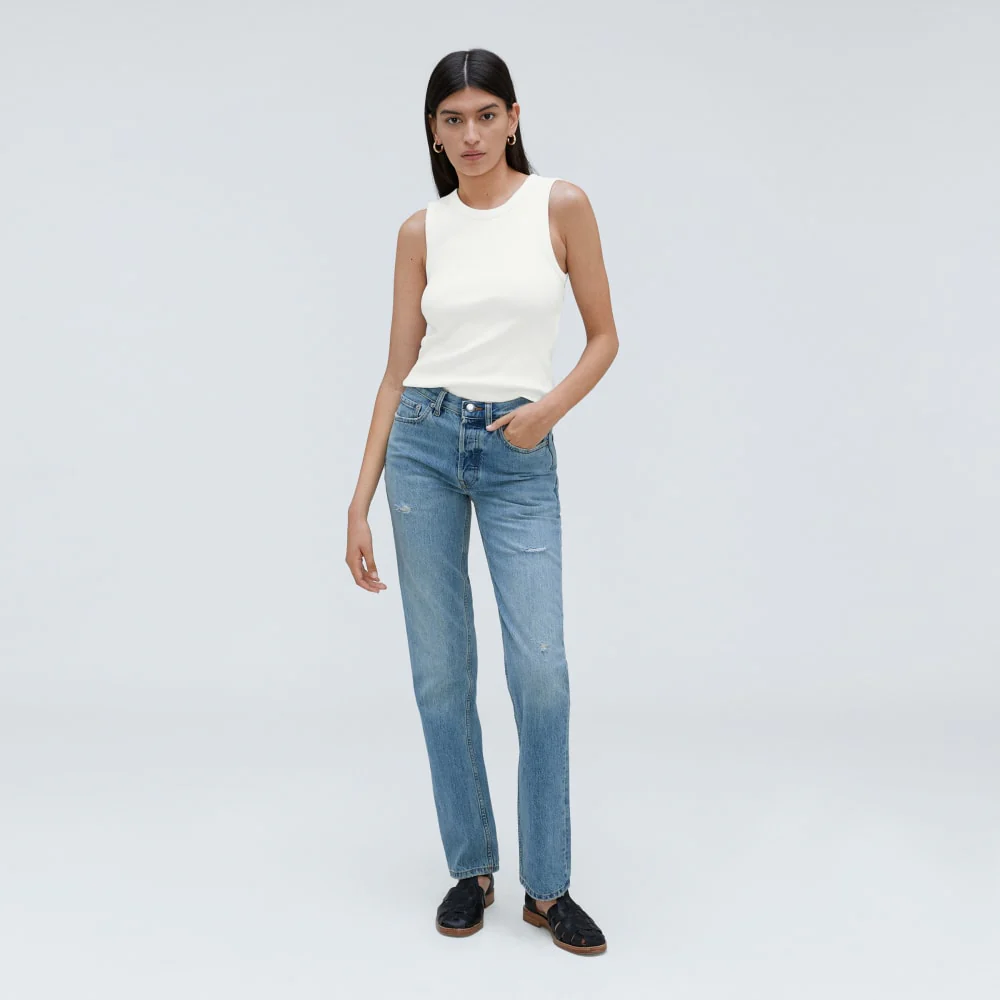 The Ribbed Cutout Tank | White - Image 5