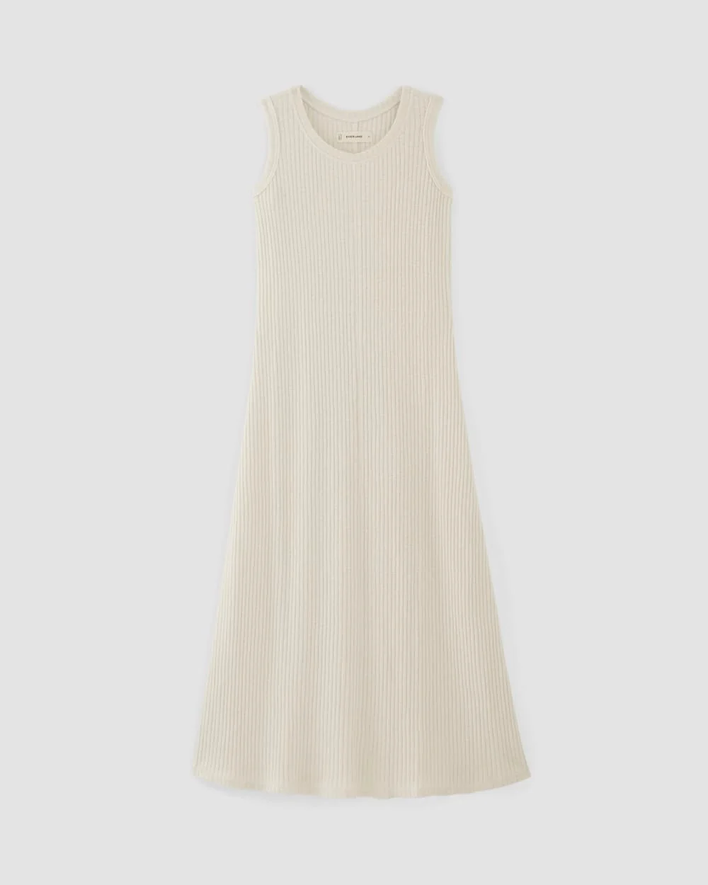The Rib-Knit A-Line Tank Dress | Bone - Image 2