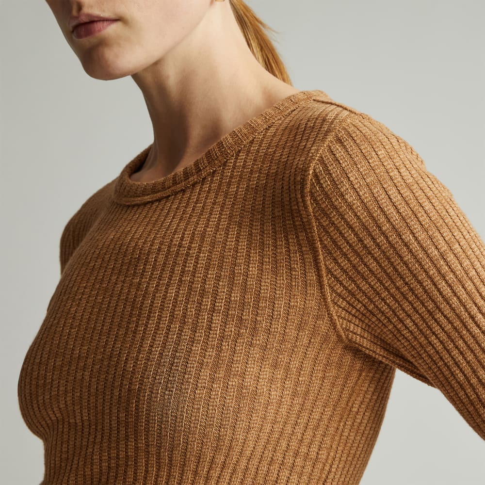 The Cozy Rib Long-Sleeve Tee | Cappuccino - Image 4
