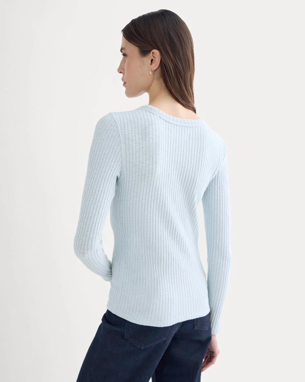 The Cozy Rib Long-Sleeve Tee | Skywriting - Image 5