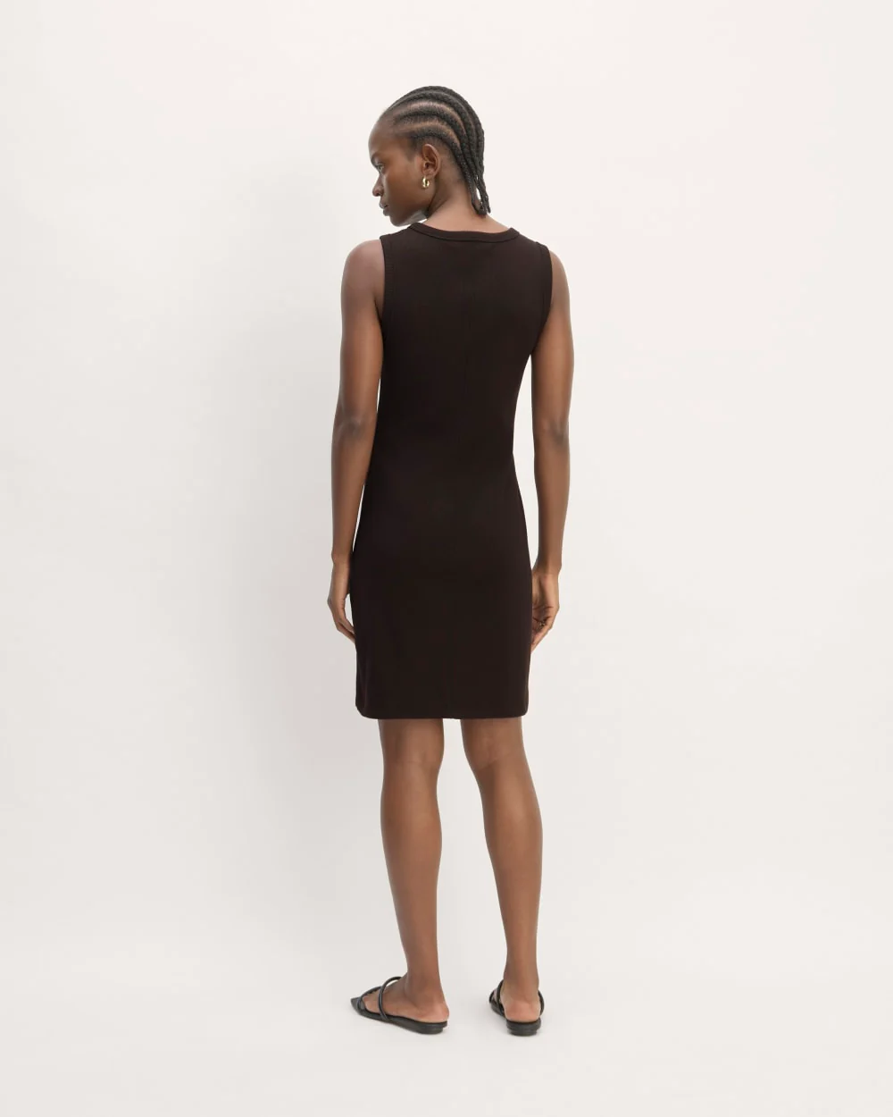 The Ribbed Mini Dress | Black - Image 6