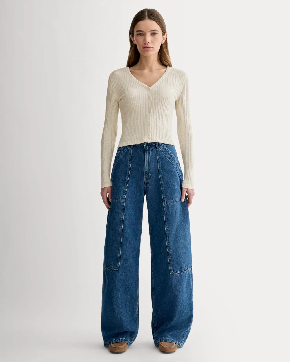 The Cozy Rib Cardigan | Bone - Image 3
