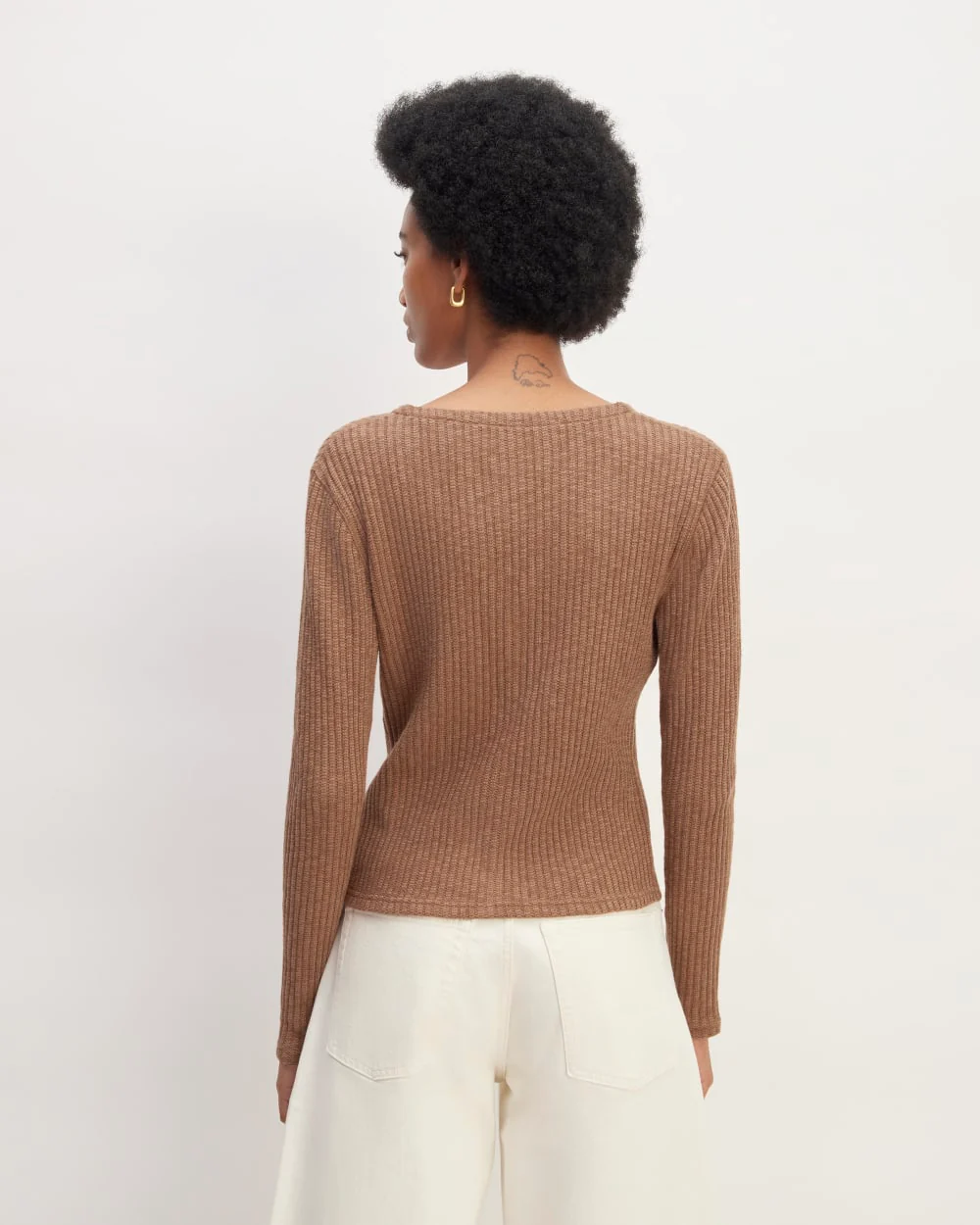 The Cozy Rib Cardigan | Carob Brown - Image 6