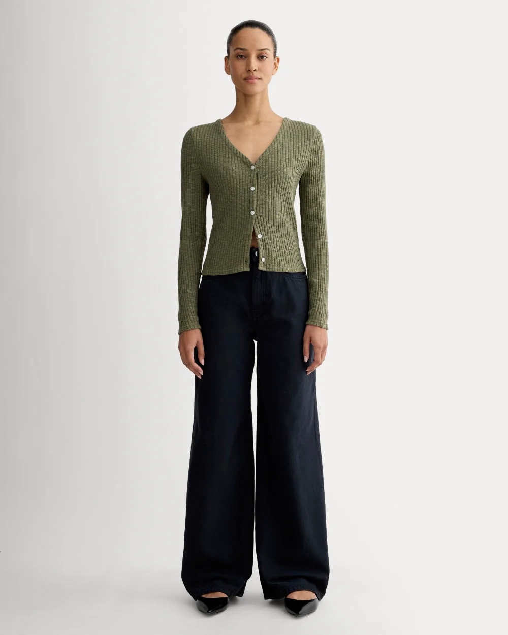 The Cozy Rib Cardigan | Kalamata - Image 3