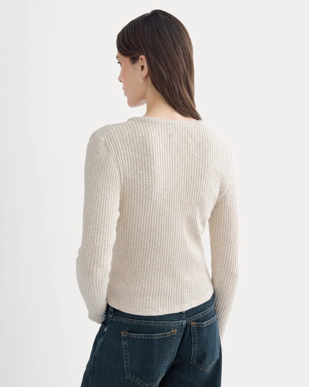 The Cozy Rib Cardigan | Peyote / Bone - Image 5