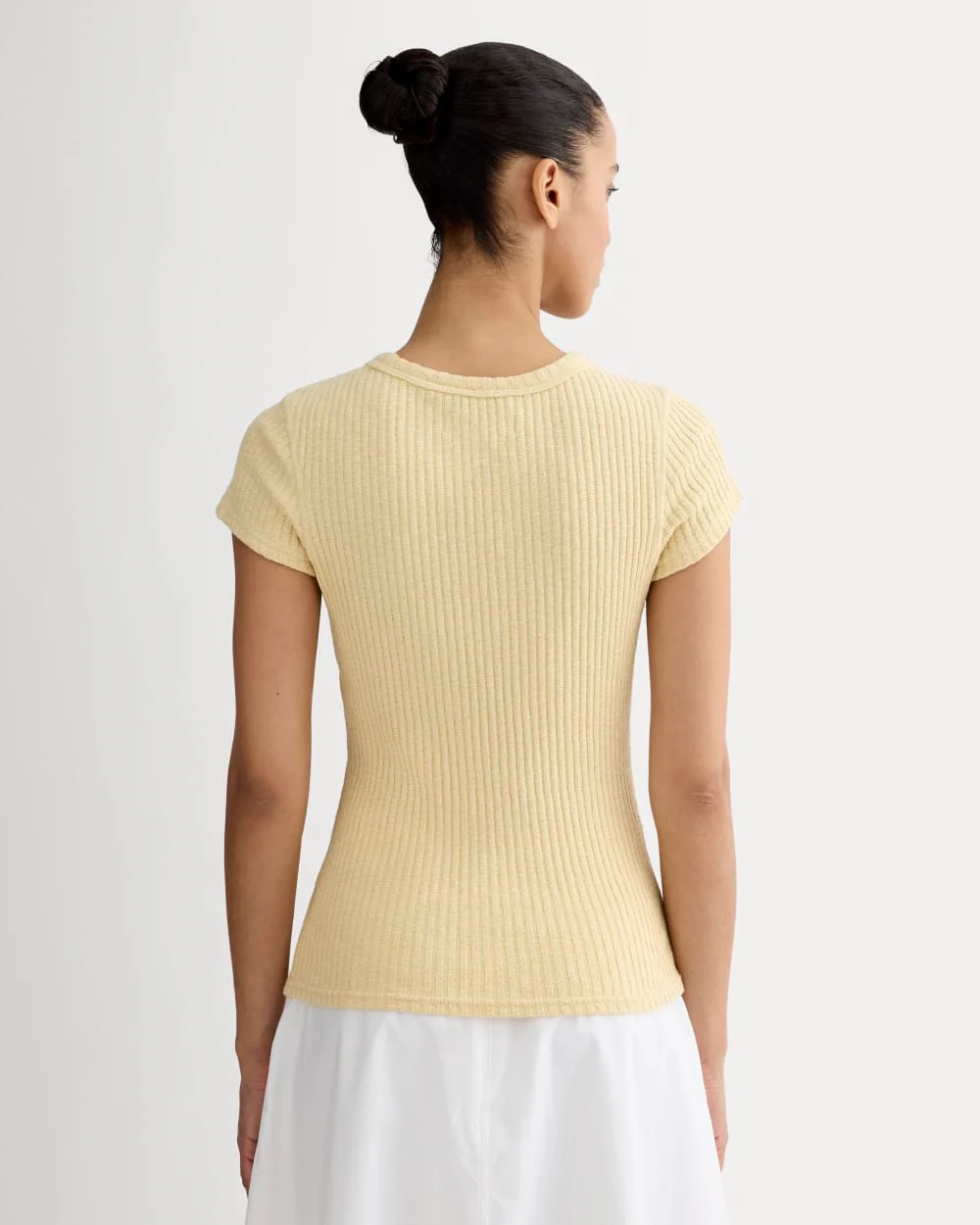 The Cozy Rib Tee | Banana Crepe - Image 5