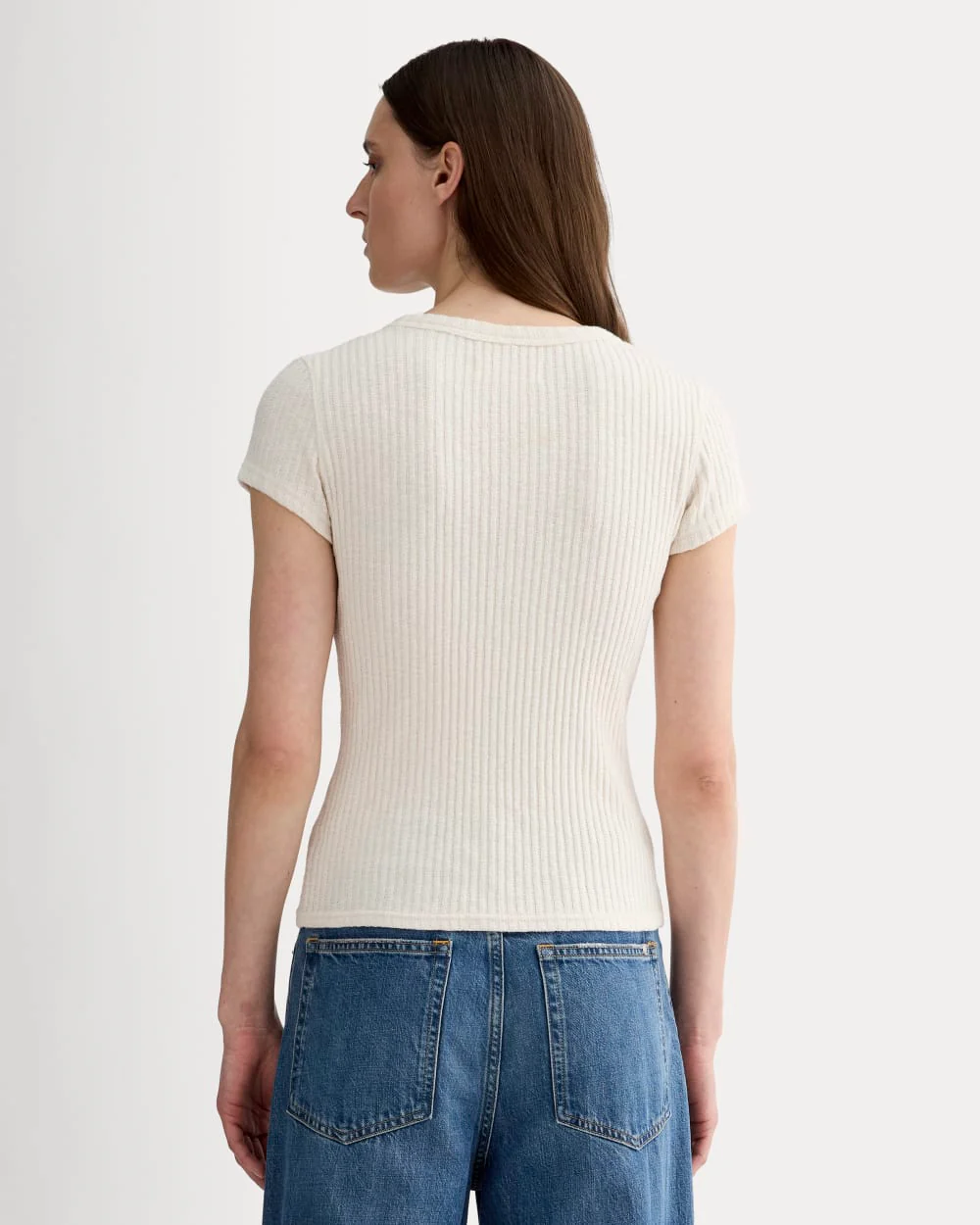 The Cozy Rib Tee | Bone - Image 5