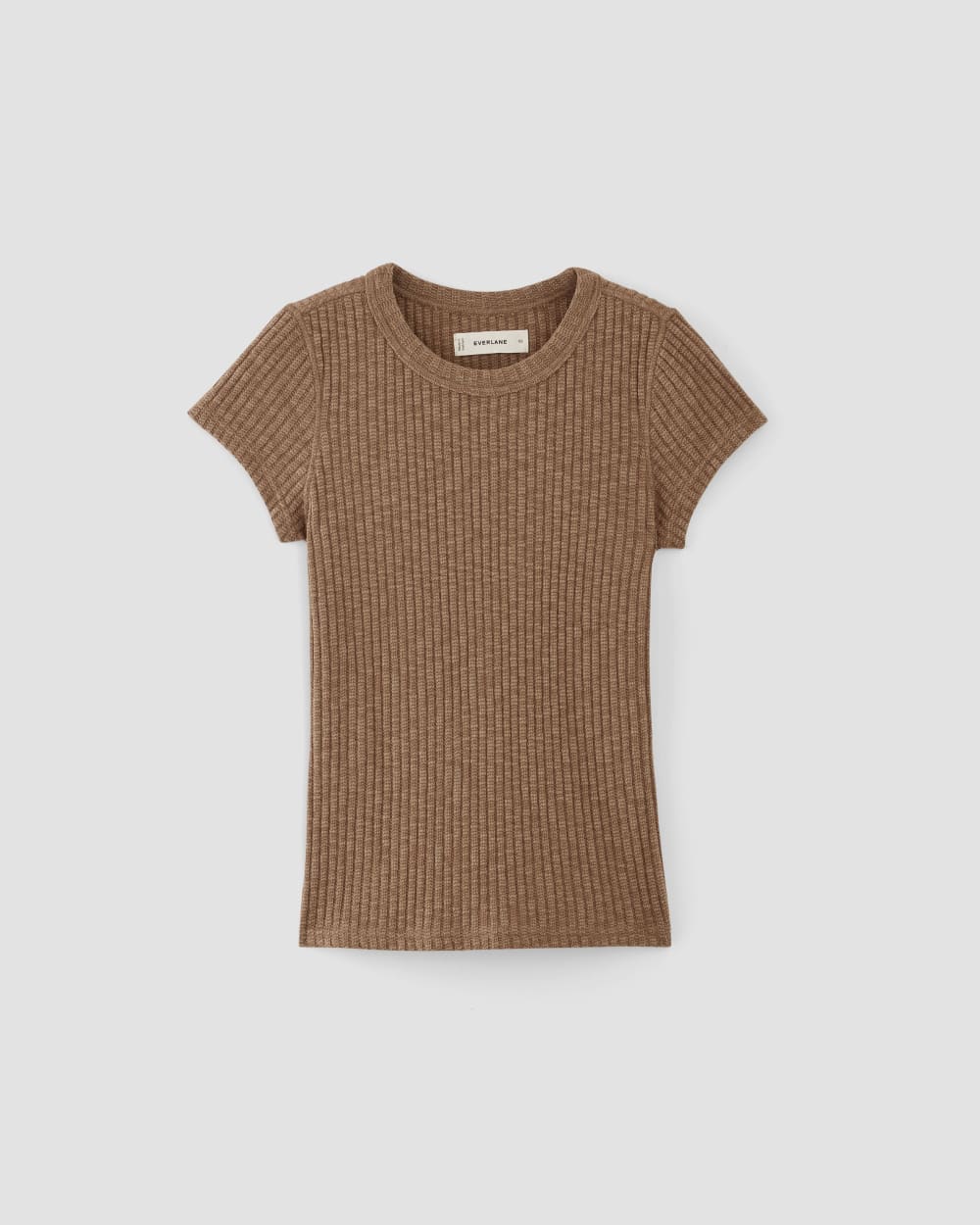 The Cozy Rib Tee | Carob Brown - Image 2