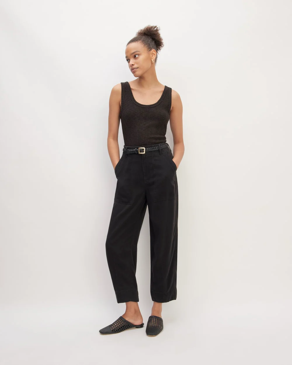 The Cozy Rib Tank | Black - Image 3