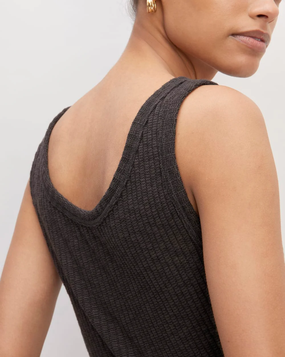 The Cozy Rib Tank | Black - Image 5