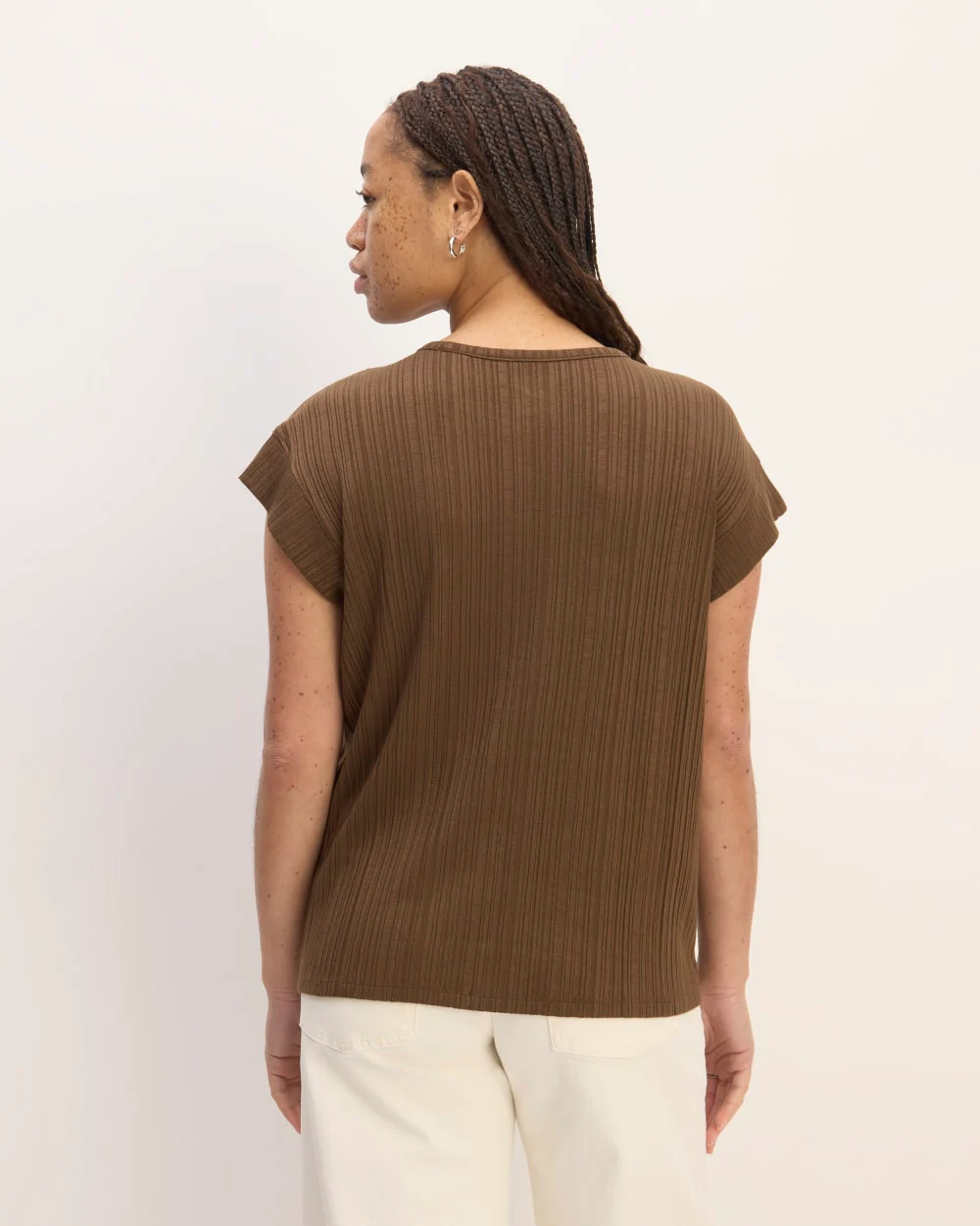 The Rib Muscle Tee | Cocoa - Image 6