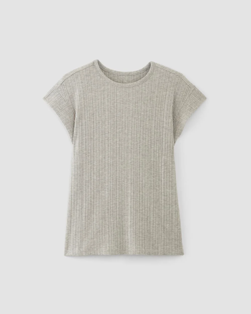 The Rib Muscle Tee | Heathered Grey - Image 2