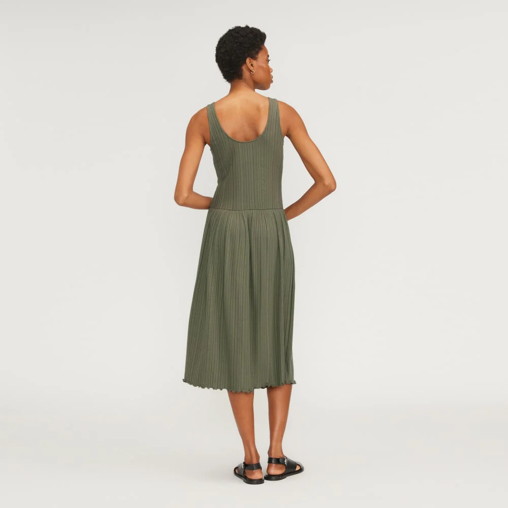 The Rib Soft Knit Scoop-Neck Dress | Kalamata - Image 4