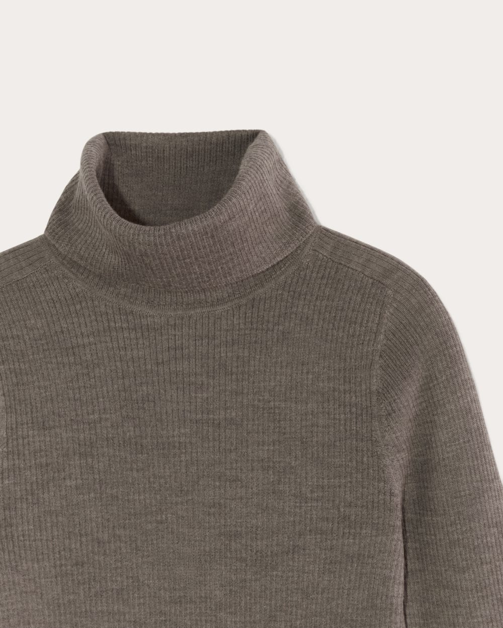 The Turtleneck in Ultrasoft Merino | Heather Cocoa - Image 6