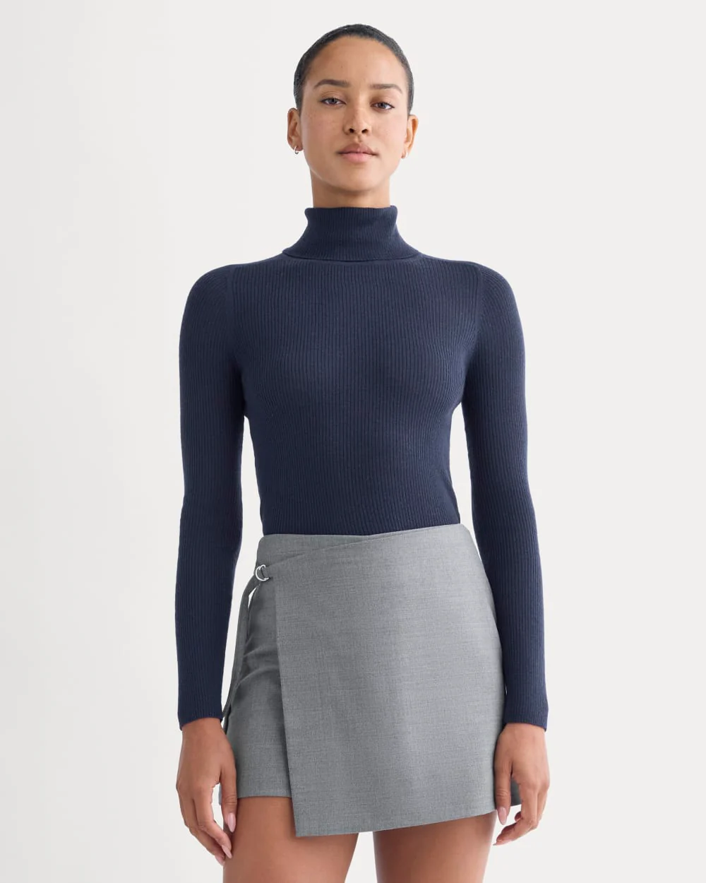 The Turtleneck in Ultrasoft Merino | Rich Navy - Image 6