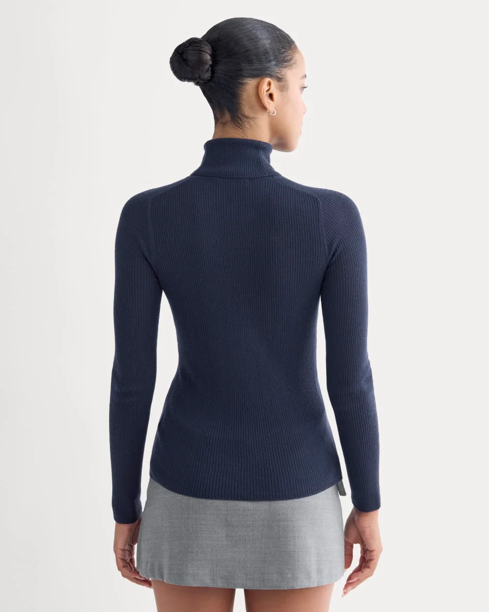 The Turtleneck in Ultrasoft Merino | Rich Navy - Image 9