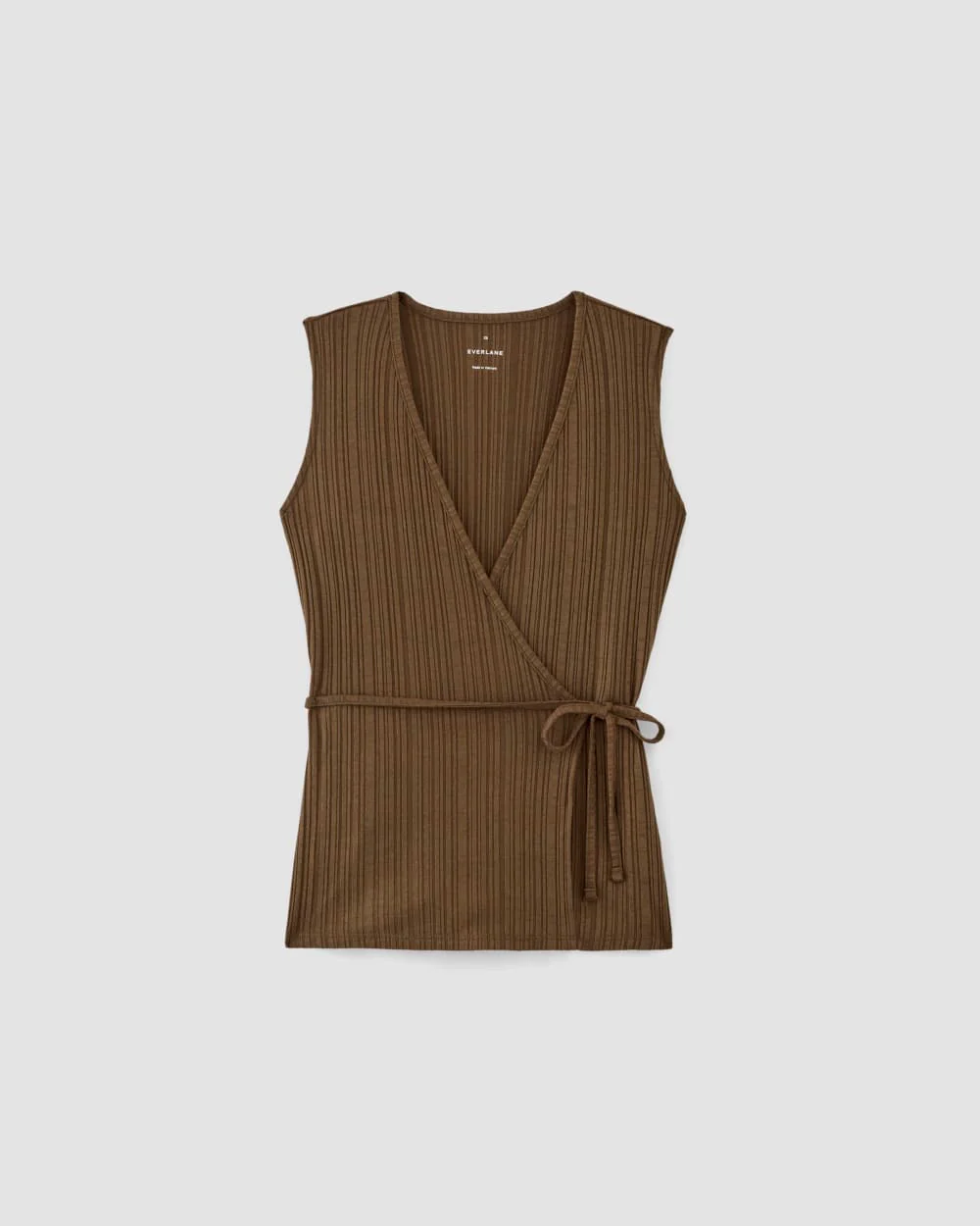 The Rib Wrap Top | Cocoa - Image 2