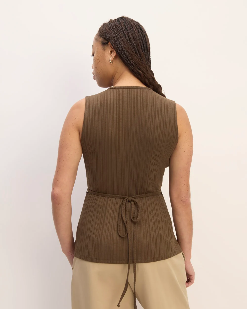 The Rib Wrap Top | Cocoa - Image 6