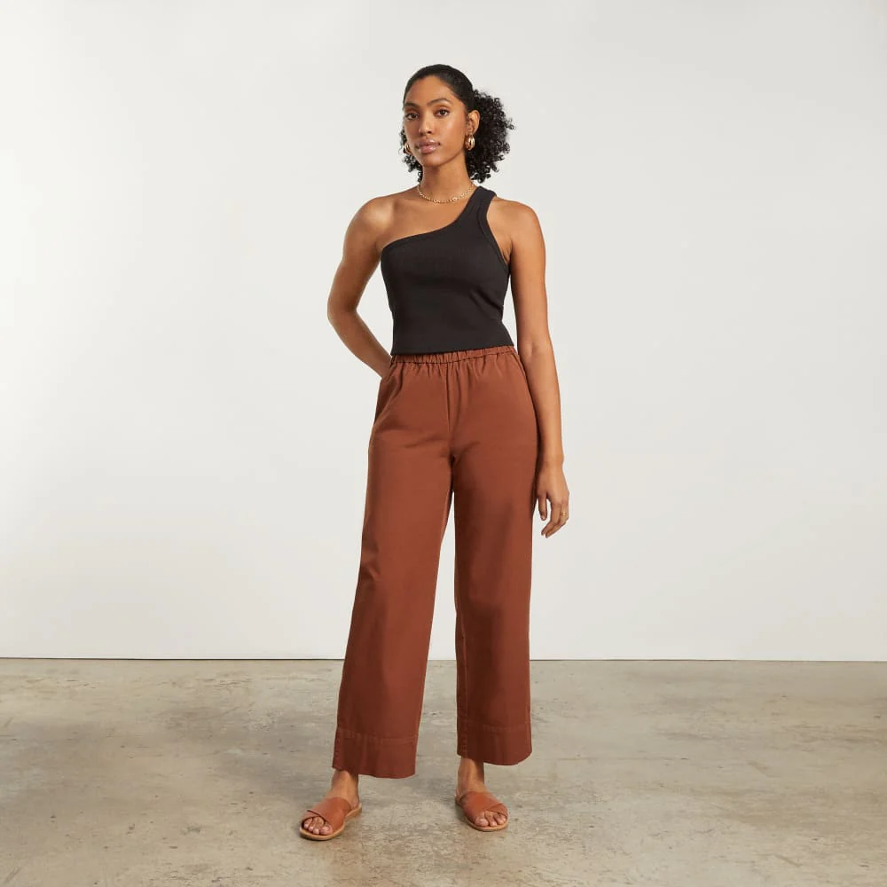 The Ribbed One-Shoulder Tank | Black - Image 4