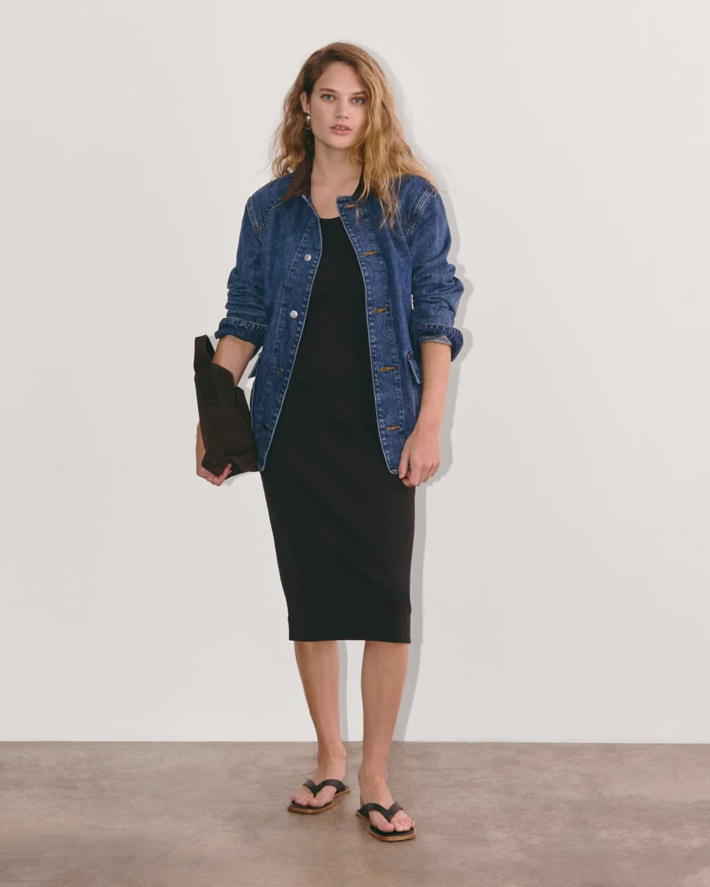 The ’90s Rib Dress | Black - Image 3