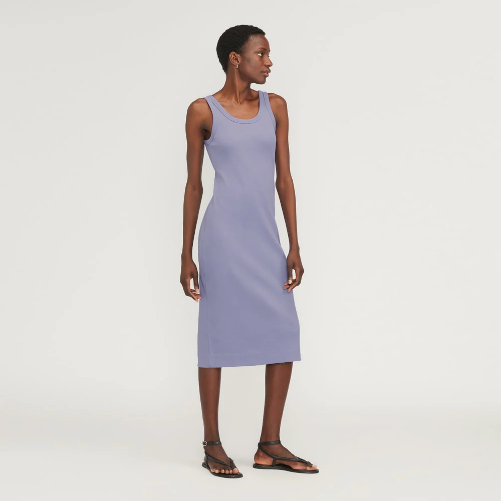 The ’90s Rib Dress | Cornflower Blue - Image 6