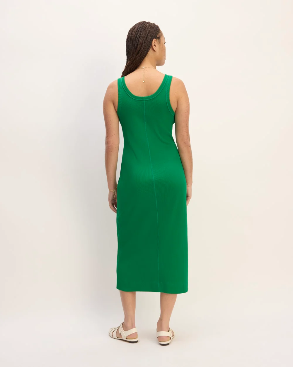 The ’90s Rib Dress | Grass Green - Image 6