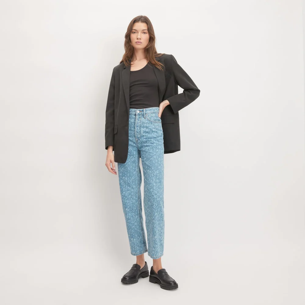 The Rigid Way-High® Jean  | Light Painterly Strokes | 27.5" Inseam