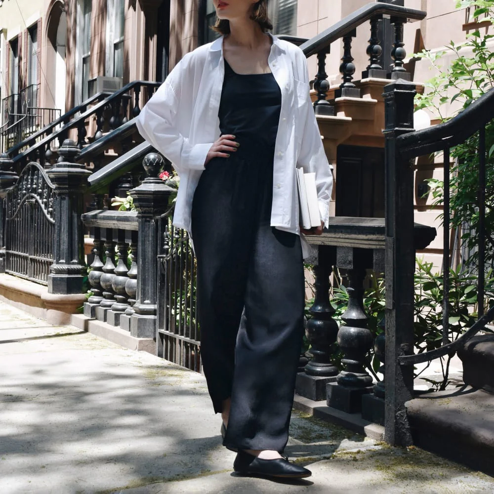 The Satin Pull-On Pant | Black - Image 7