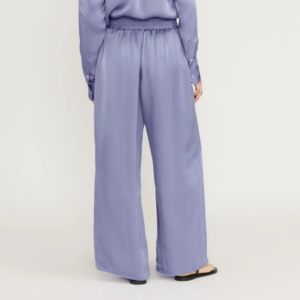 The Satin Pull-On Pant | Cornflower Blue - Image 3