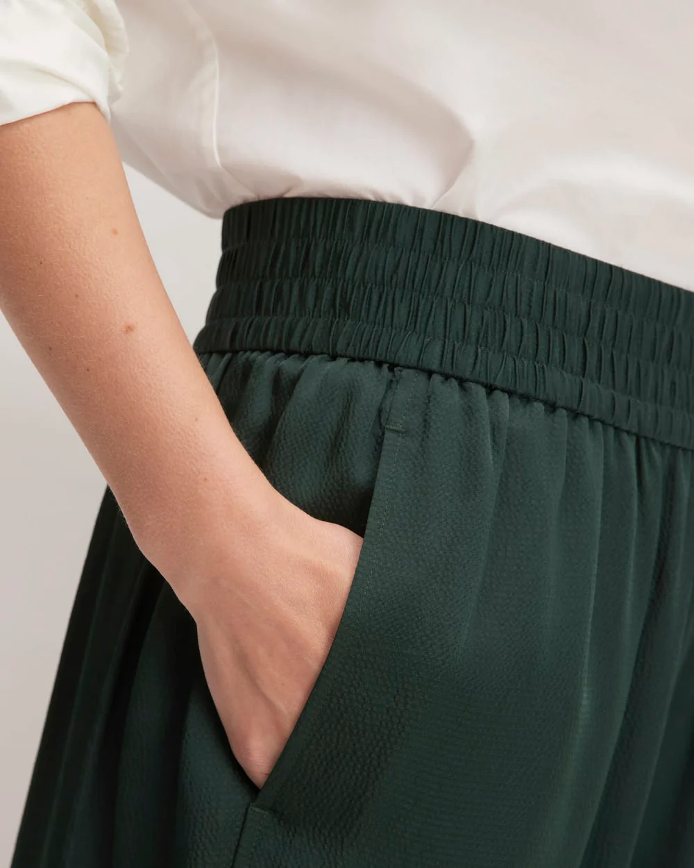 The Satin Pull-On Pant | Scarab - Image 4