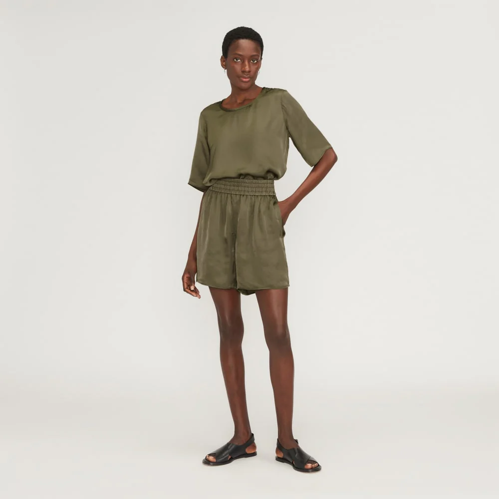 The Satin Pull-On Short | Kalamata - Image 6