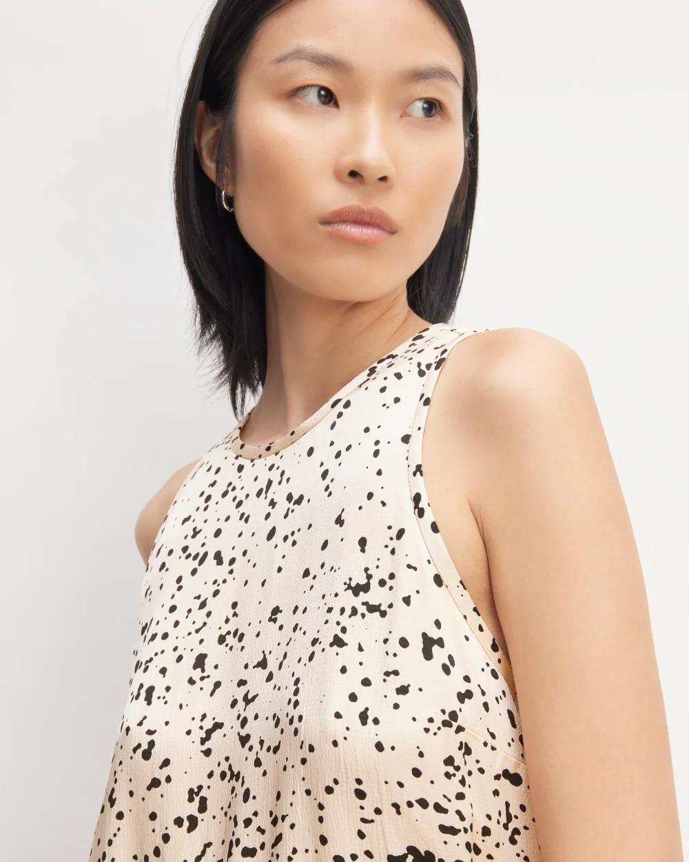 The Satin Racerback Slip Dress | Whisper Pink Moonsplatter - Image 3