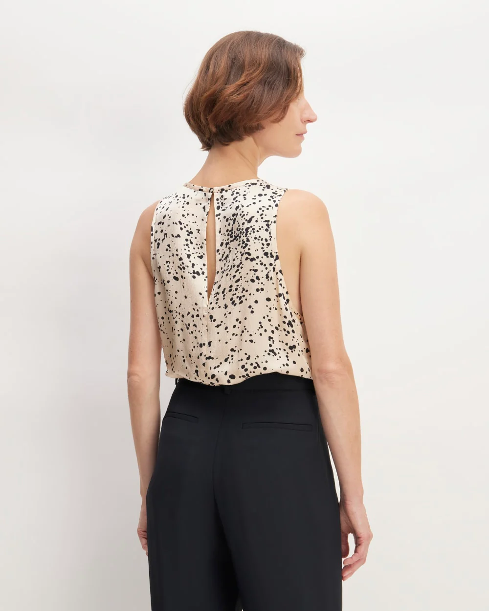 The Satin Racerback Top | Whisper Pink Moonsplatter - Image 6