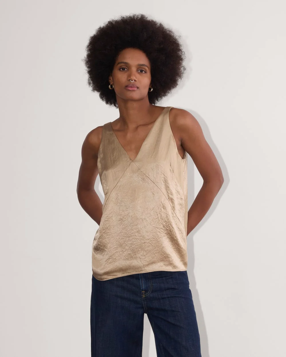 The Satin Tank | Champagne