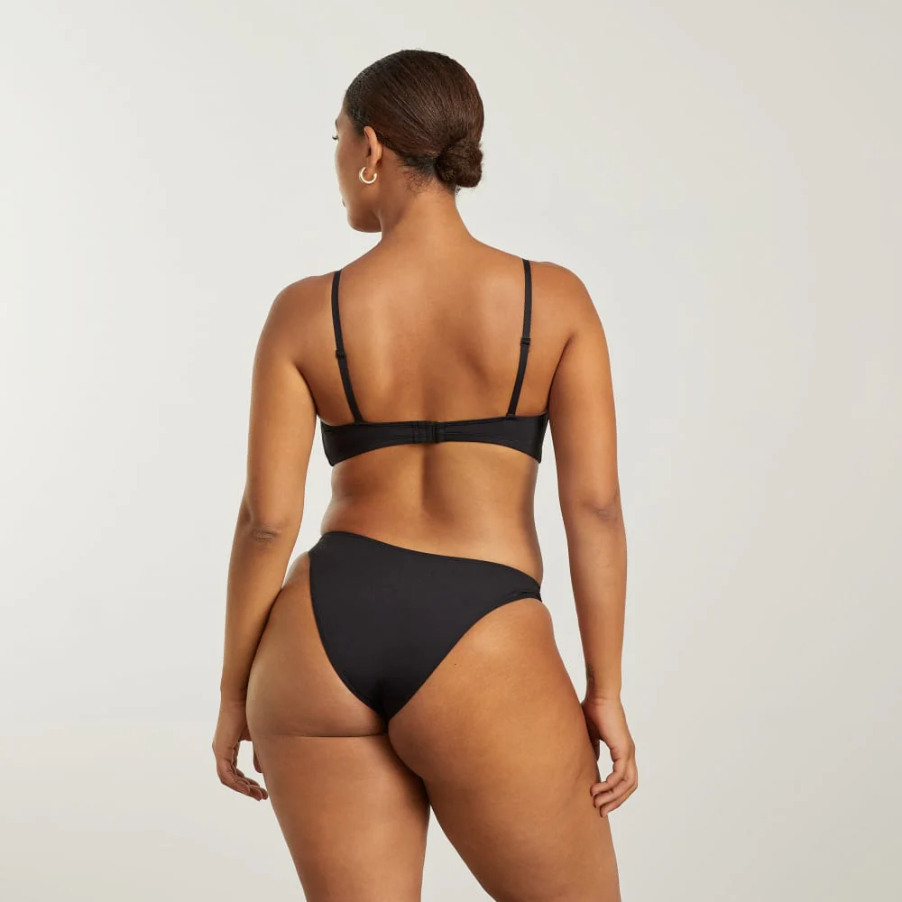 The Scoop-Neck Bikini Top | Black - Image 5
