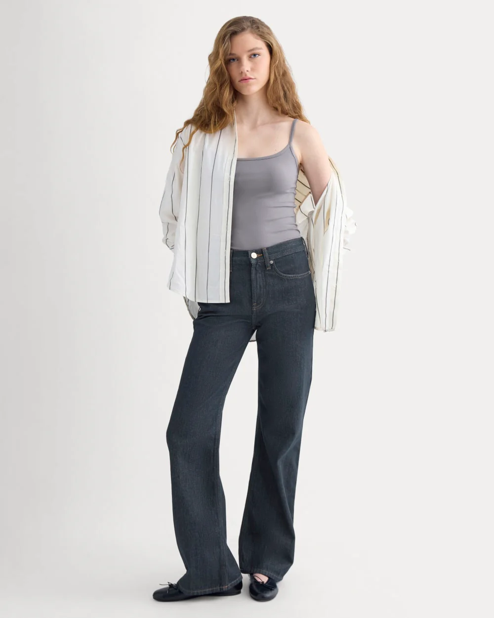 Scoopneck Cami | Charcoal Grey - Image 3