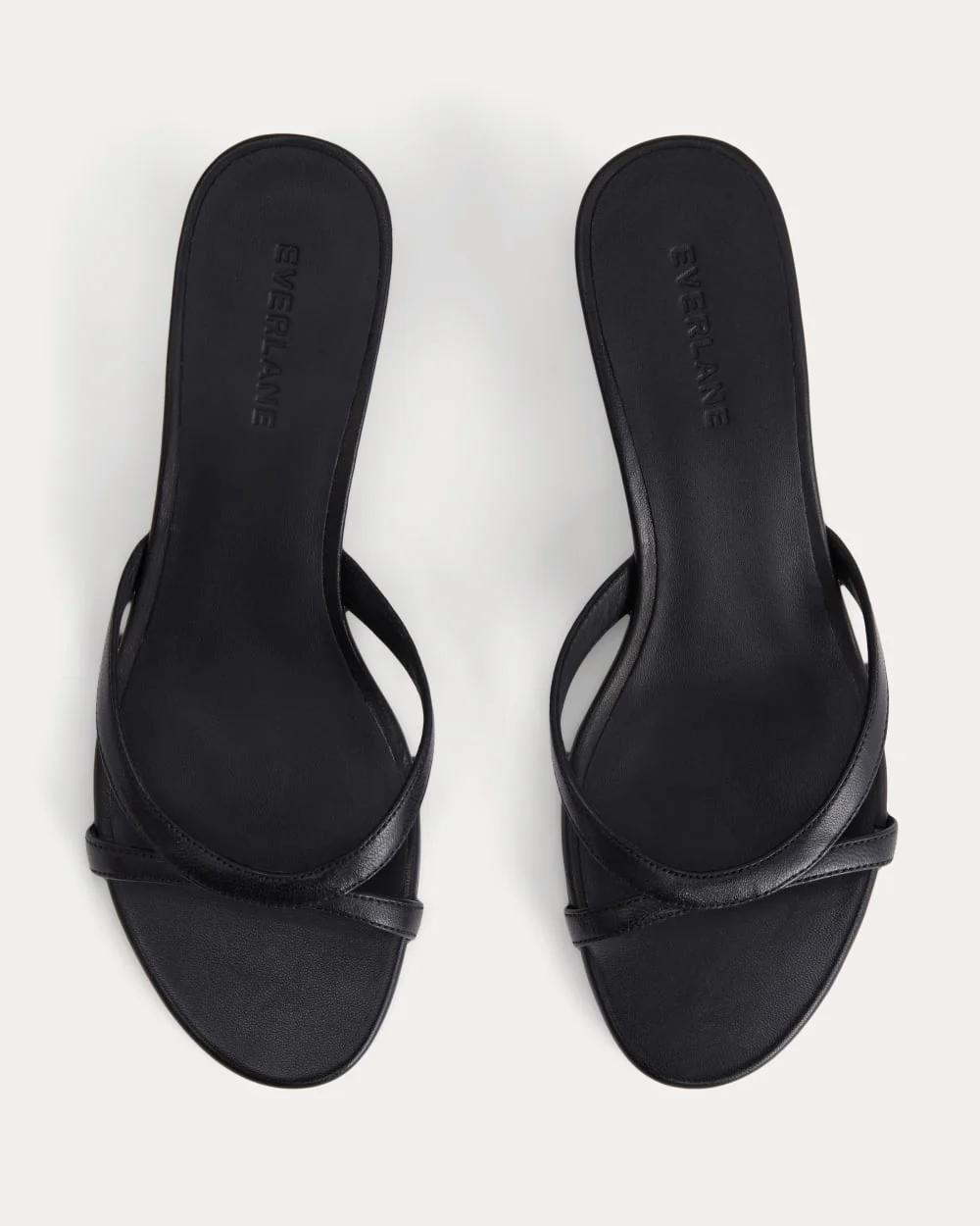 Sculpted Heel Sandal | Black Leather - Image 4