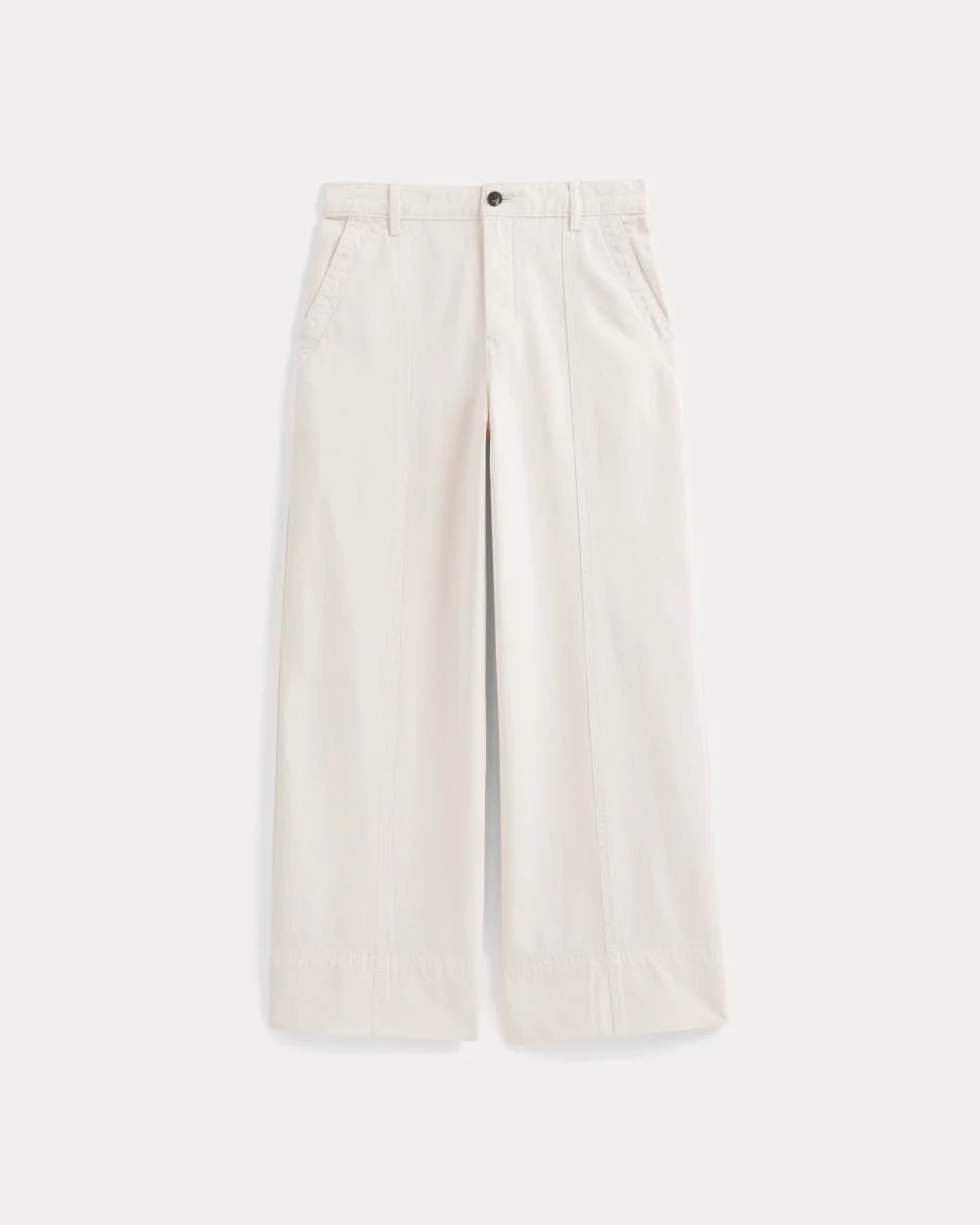 Seamed Wide-Leg Pant | Bone - Image 2
