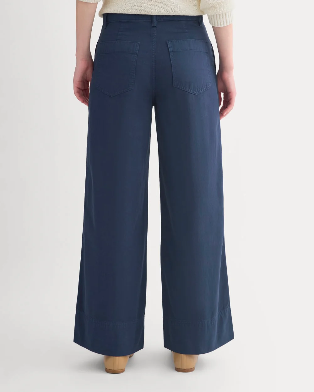 Seamed Wide-Leg Pant | Navy - Image 5
