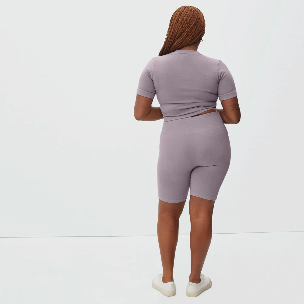 The Seamless Bike Short | Dusty Lavender - Image 3