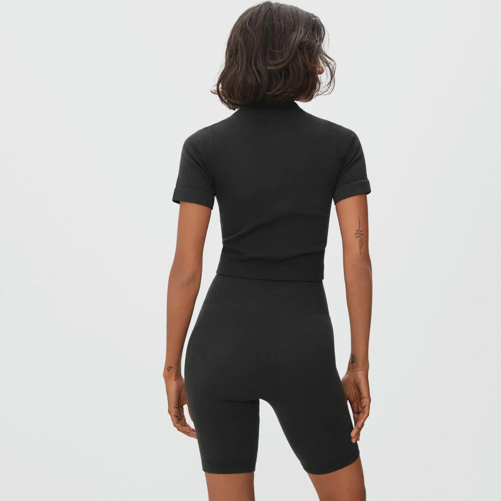 The Seamless Tee | Black - Image 4