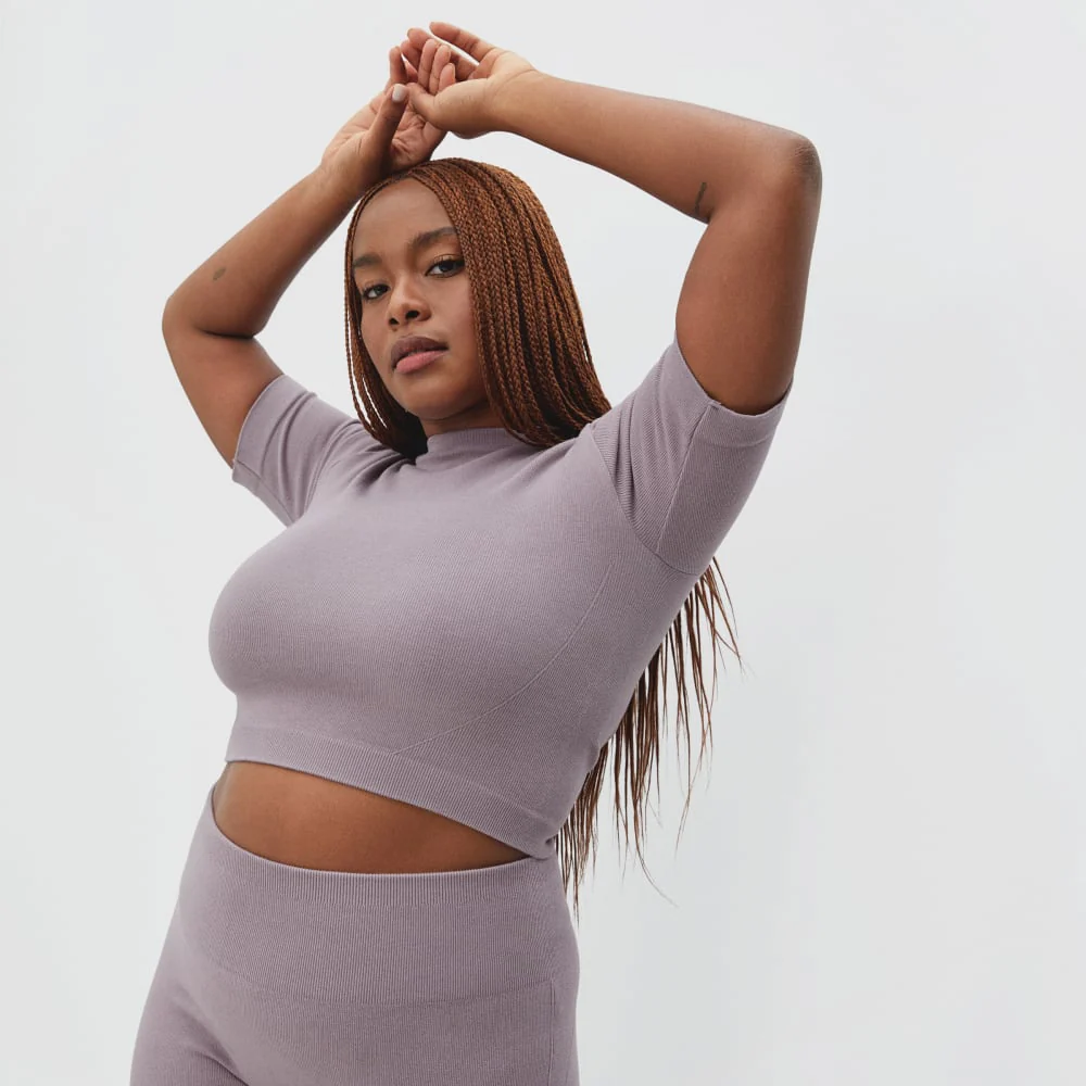 The Seamless Tee | Dusty Lavender - Image 2