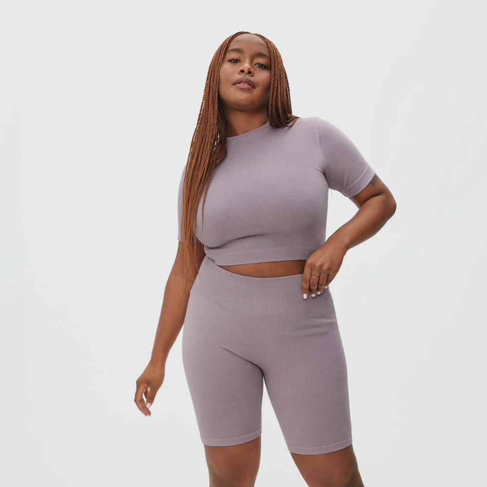The Seamless Tee | Dusty Lavender - Image 3