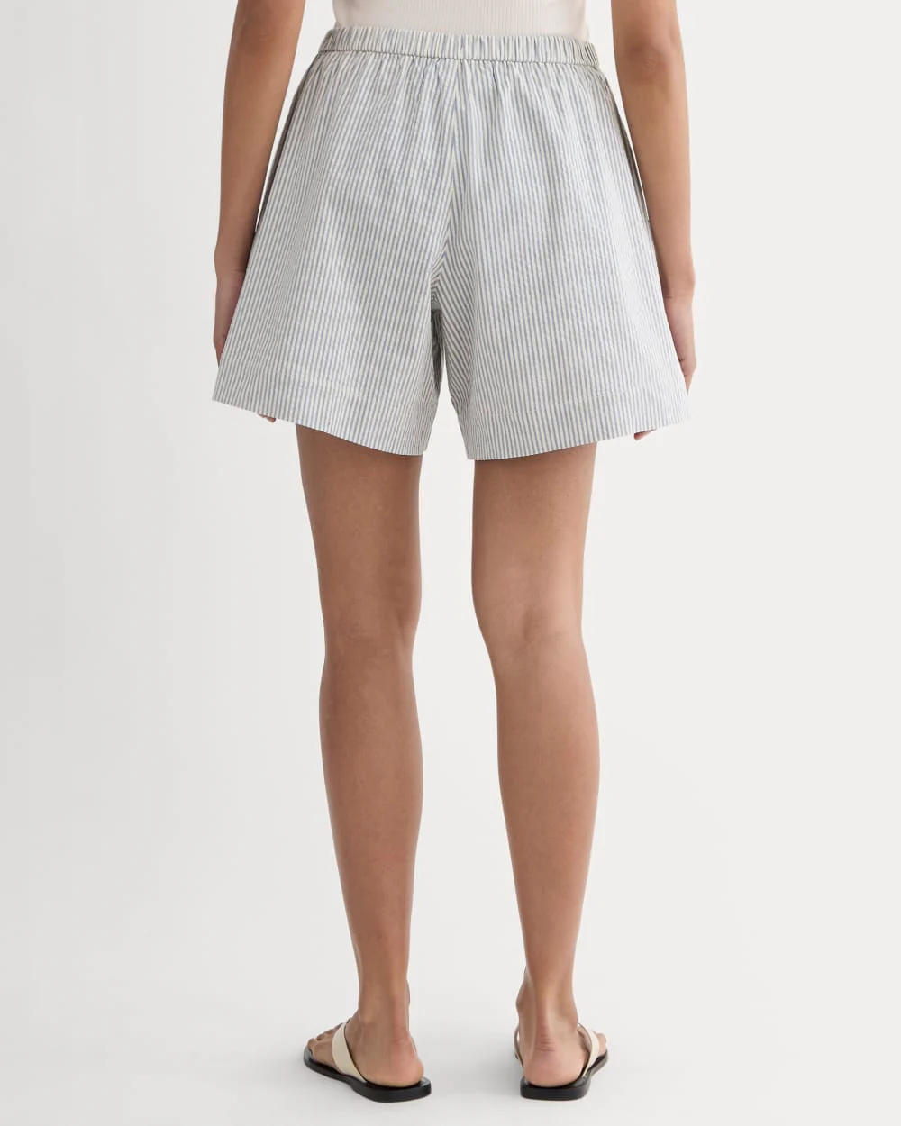 The Seersucker Pull-On Short | Dutch Blue / Natural - Image 5