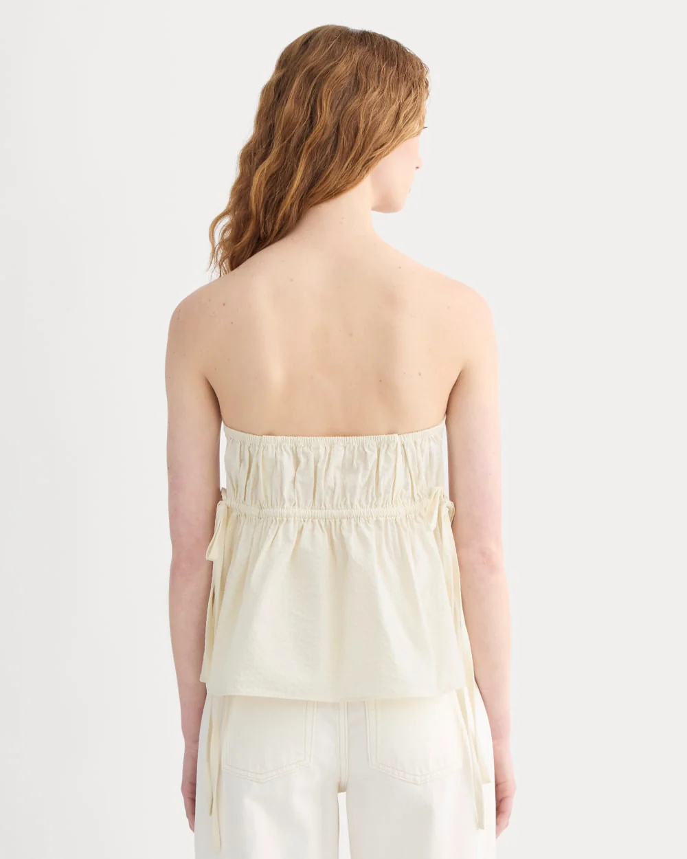 The Seersucker Tube Top | Bone - Image 5