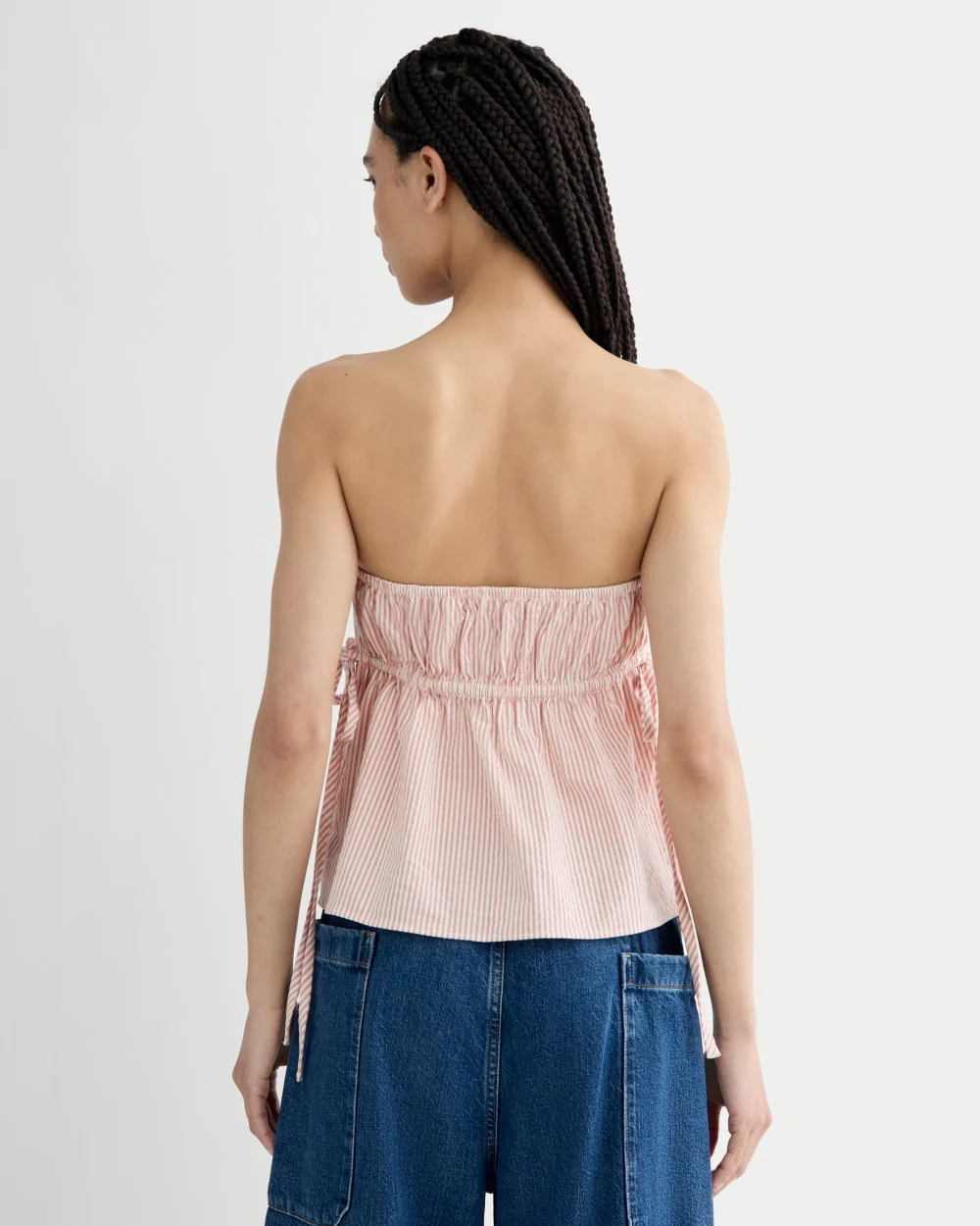 The Seersucker Tube Top | Soft Orange - Image 5