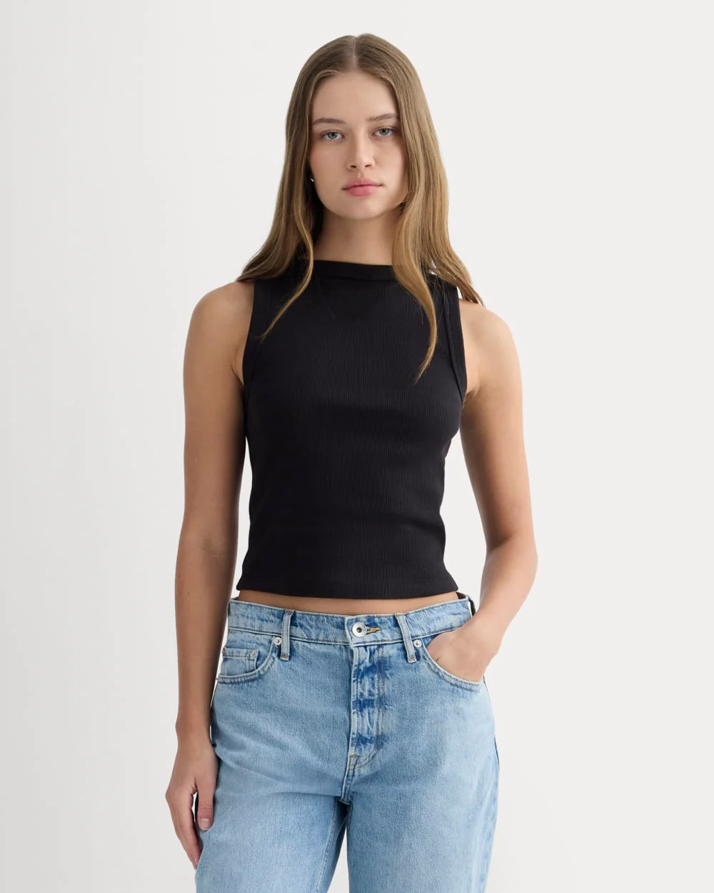 The Selfie Boatneck Tank | Black