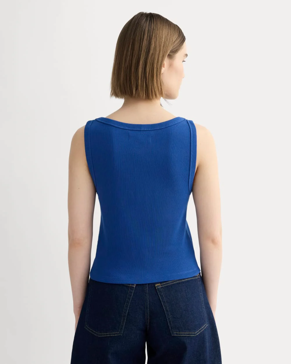 The Selfie Boatneck Tank | Bright Cobalt - Image 4