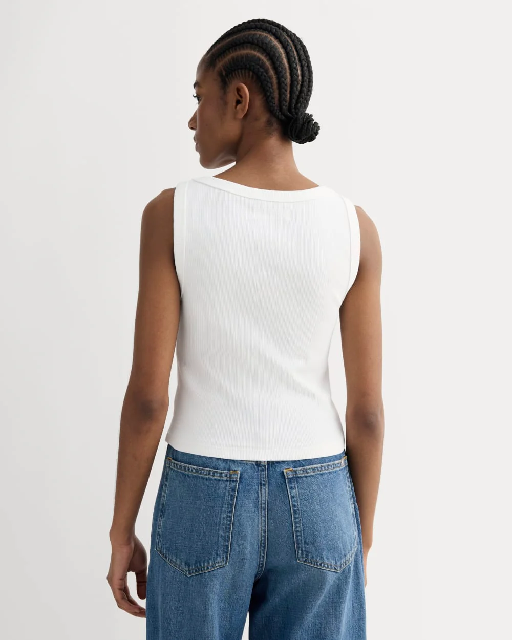 The Selfie Boatneck Tank | White - Image 4
