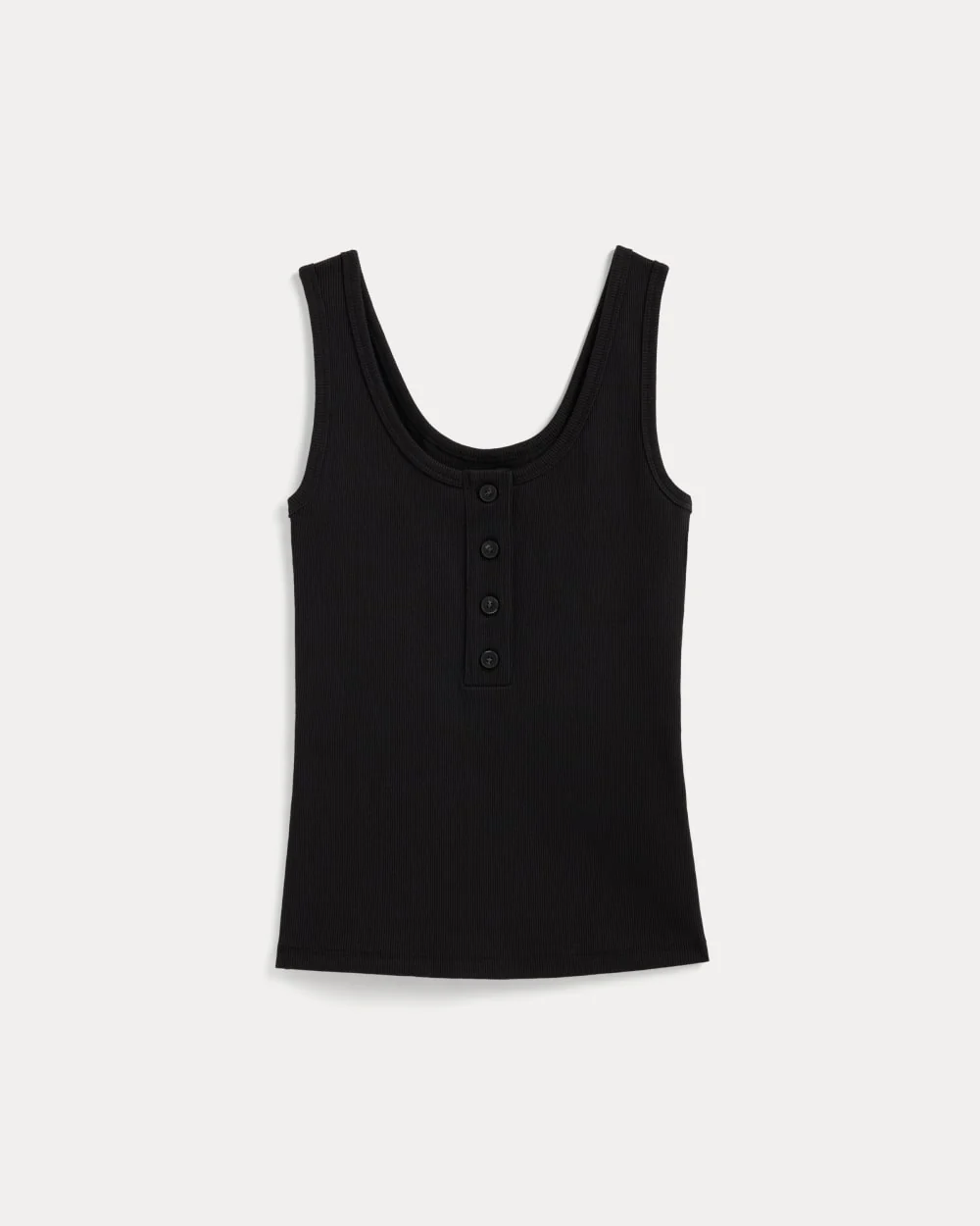 The Selfie Henley Tank | Black - Image 2